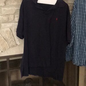 Navy Polo Shirt with Logo